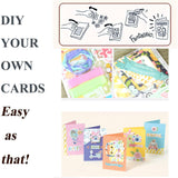 Gigicloud Paper Card Making Kits Colorful Handmade Greeting Card Kits Diy Making Material Set For Birthday Invitation, Thanksgiving, Christmas,Holiday,Baby Shower Gigicloud