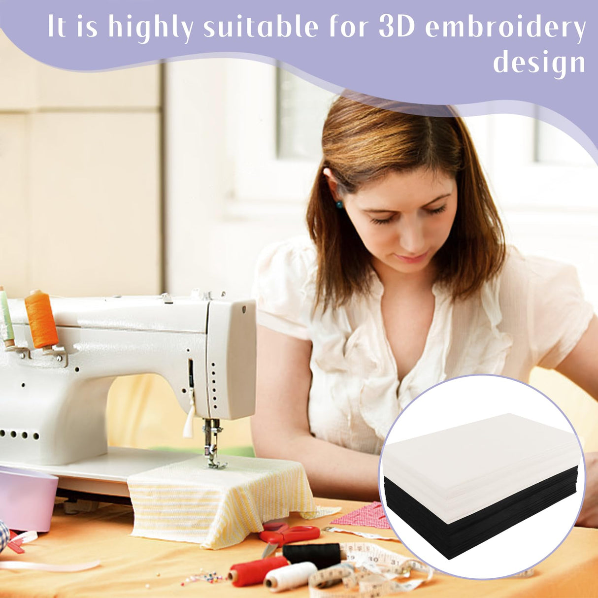 30 Pcs 6×9 Inch 3mm EVA Puffy Foam Sheets – High-Density Embroidery Foam for 3D Crafts, Sewing, Cosplay Costumes, Quilting, Hats & DIY Projects MANOPAWS