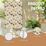 HUGANE Farmhouse Chicken Rooster Kitchen Towels, Chicken Dish Towels, Rooster Decor Hand Towel for Bathroom Kitchen Decor, Cock Mom Lady Gifts, 16x24 Inch HUGANE