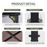 Aoxun 10' x 12' Gazebo for Patio, Gazebo Pergola with Sloped Roof, Large Wall-Mounted Heavy Duty Awnings, for Backyard, Deck, Patio Aoxun