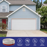FOSLUOC Garage Door Seal Top and Sides Seal Strip 34FT Rubber Weather Stripping Replacement Soft and Hard Composite, Weatherproofing Universal Sealing (Grey) FOSLUOC