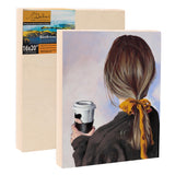 Da Vinci Pro Birch Wood Panel 7/8" Deep – 8x8 Single Panel - Fine Textured, Warp Resistant, Lightweight & Rigid – Perfect for Mounting Sanded Pastel or Watercolor Paper, Linen or Canvas DaVinci Wood Panel