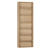 FACBOTALL 82" Tall Bookshelf, 7-Tier Open Shelves Bookcase, Freestanding Display Storage Shelves, Tall Bookcase Home Decor Furniture for Home Office, Living Room, Bedroom, Light Oak FACBOTALL