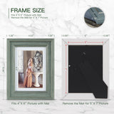 XUANLUO 3 Pack 5x7 Inch Picture Frames Farmhouse Rustic Vintage Distressed Wood Grain Photo Frame with Plexiglass for Table Top Display and Wall Hanging XUANLUO
