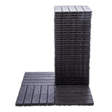 76-Pack Interlocking Deck Tiles - 11.42"x11.42" Dark Gray Polypropylene Flooring, 68.80 Sq.Ft Waterproof & Moisture-Proof Outdoor Patio Tiles, Easy Snap-Together Installation! Zjjseloru