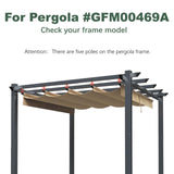 JANCANOPY Replacement Top for Home Depot Hampton Bay Pergola Model #GFM00467F,GFM00469A (Beige) JANCANOPY