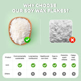 Lumispace 100% Natural Soy Wax Flakes for Candle Making, Eco-Friendly,Farm-Sourced, No Additives, Clean Burning, DIY Candle Supplies, Safe and Pure, 2 LBS LumiSpace