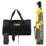 Meagle Cordless Ratchet Electric Ratchet for Husband/Diy/Pro Mechanic Battery Ratchet Power Ratchet Suitable for Auto/Home Repair, 3/8 Inch Ratchet 40 Ft-Lbs 230 Rpm 12V, 2000Mah for Auto Shop Meagle