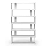 Baxton Studio Barnes 75.5-inch H 6-Shelf Bookcase, White (97-4834-HiT) Baxton Studio