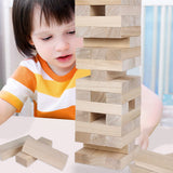 GOTHINK Giant Tumble Tower Game, Large Tumbling Tower Stack to Over 3.2 FT 60pcs Wooden Jumbo Blocks for Outside Yard Games with Carry Case Timber Stacking Game Night Toy Gift for Kids Adults Family GOTHINK