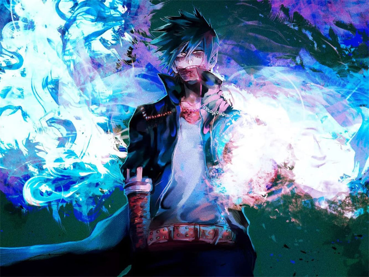 DIY 5D Diamond Painting Anime by Number Kits Full Drills for Adults, Cross Stitch Crystal Rhinestone Embroidery Pictures Arts Craft for Home Wall Decor Gift.(X-Y-30X40) MasxcupLy