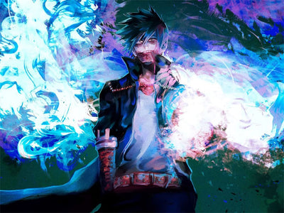 DIY 5D Diamond Painting Anime by Number Kits Full Drills for Adults, Cross Stitch Crystal Rhinestone Embroidery Pictures Arts Craft for Home Wall Decor Gift.(X-Y-30X40)