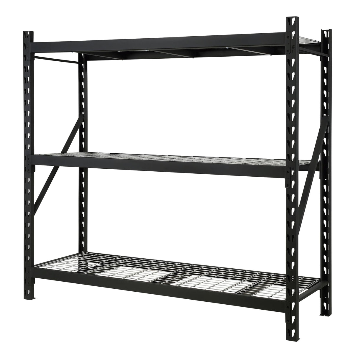 Ironton Industrial Shelving Rack, 3 Storage Shelves Steel Construction 3-Tier Rack with 2000-Lb Load Capacity Per Shelf, Garage Storage Rack Ironton
