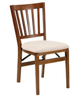 Stakmore School House Folding Chair Finish, Set of 2, Fruitwood, 8.25D x 17W x 35.5H in MECO
