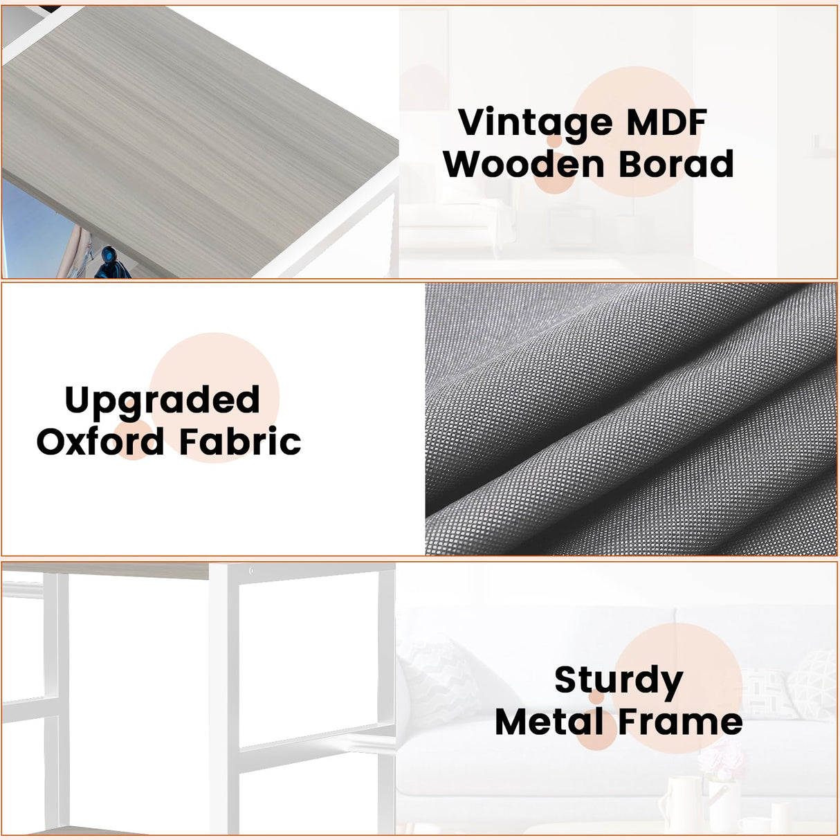 sugitek Record Player Stand,Vinyl Storage with 6-Tier Up to 280 Albums CDs, Display Shelf for Living Room,Bedroom（White） sugitek