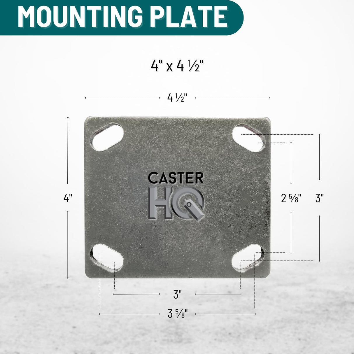 6 Inch Rigid Fixed Caster - 6 X 2 Polyurethane on Iron Wheel - 1200 Lb Weight Capacity - Great for Tool Box Replacements or Heavy Equipment - Easy Push - CasterHQ Brand CasterHQ