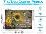 Sunflower Diamond Painting Kits for Adults - Art Beginner, 5D DIY Full Drill Dots Paintings with Diamonds Gem and Crafts Home Wall Decor 11.8x15.7inch HOIYLDS