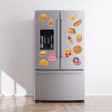 Sitsink Diamond Art Magnet Kit - Small Diamond Painting Refrigerator Magnets with Snacks Pattern, Rhinestone Gem Art Crafting Set for Adult Women (16 Pcs) Sitsink