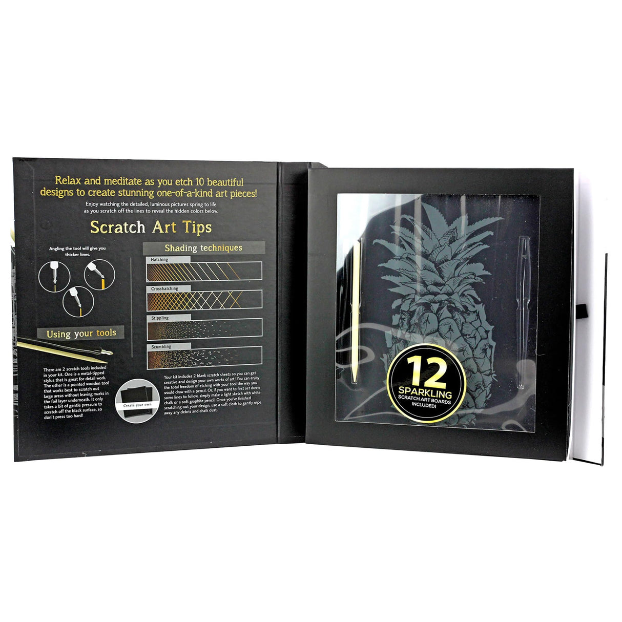 SpiceBox Sketch Plus: Foil Art Kit - Unleash Your Inner Artist with Shimmering Masterpieces SpiceBox