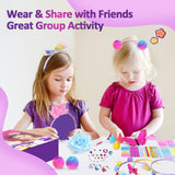 Heroange Headband Making Kit for Girls, Arts and Crafts for Kids Ages 5-7, DIY Hair Accessories Set for Girls Toys 8-12, Made Your Own 10 Fashion Headbands, Christmas Birthday Gifts Heroange