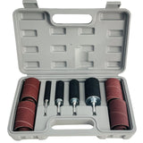 Socpuro 20 Piece Drill Press Sanding Drum Kit, 80/120 Grit Sanding Band Sleeves Rubber Sanding Drum for Woodworking Socpuro