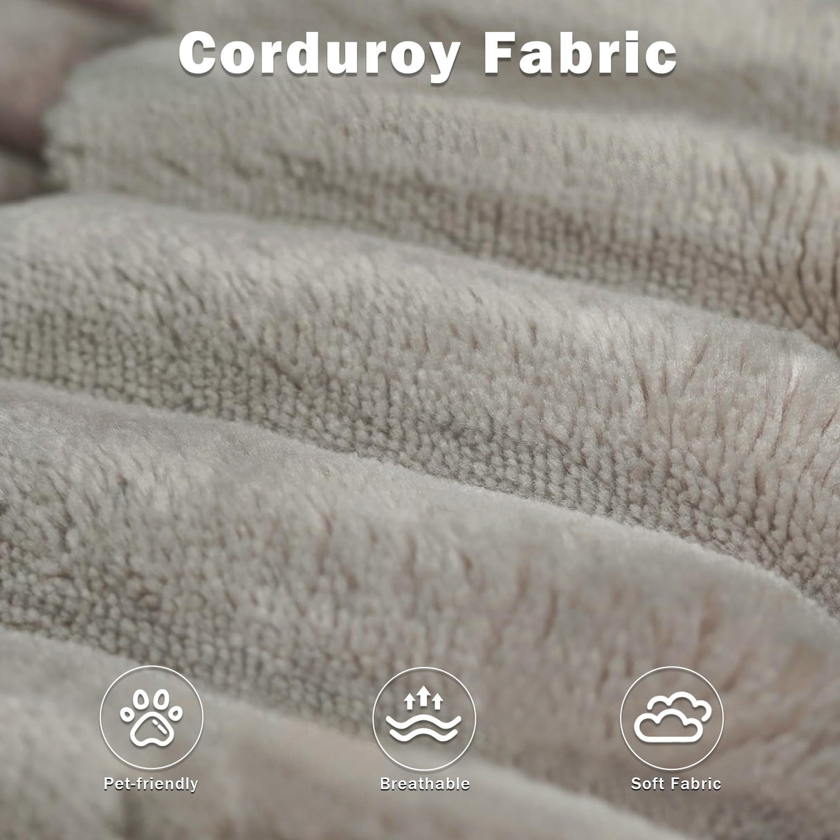 CKEASEAN 71" Corduroy Boneless Couch, 2-Seater Compression Sofa with 2 Throw Pillows, No Assembly Required, Comfy Loveseat Sofa in a Box, Deep Seat, Modern Couches for Living Room (Camel, 71 inch) CKEASEAN