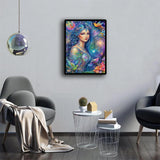 KAYEIUU Fairy Dust Diamond Painting Art Full Round Drills Beauty Bird Diamond Painting Kits for Room Decor Home Decor Bathroom Decor, Funny Gifts 12x16 inch KAYEIUU