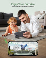 PEEIPM Bird Feeder with Camera Solar Smart Bird House with Camera Outdoor Garden Feeders for Bird Auto Capture Bird Videos Wild Birds Watching Cam 2K Resolution AI Recognition Visible Window PEEIPM