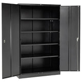 Global Industrial Assembled Storage Cabinet, 48x24x78, Black Global Industrial