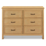 DaVinci Charlie 6-Drawer Baby Dresser - Wooden Double Chest of Drawers for Kids, Boys and Girls - Multi-Purpose Storage Dresser for Bedroom, Nursery, Living Room & Hallway, Easy to Assemble - Honey DaVinci