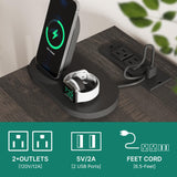 YITAHOME Wine Bar Cabinet with LED Light and Power Outlet 47" Home Coffee Bar with Wine Glass Rack Kitchen Buffet Sideboard with Storage Drawer Liquor Table for Living Dining Room Rustic Oak YITAHOME