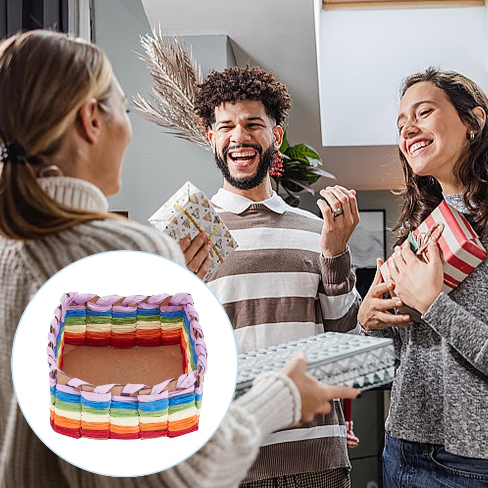 FREEBLOSS 15 Set Basket Weaving Kit Basket Making Kit for Beginners Creative Woven Bowl Raffia Basket Arts and Crafts Projects with Instruction Easter Basket Activities for Easter Eggs FREEBLOSS