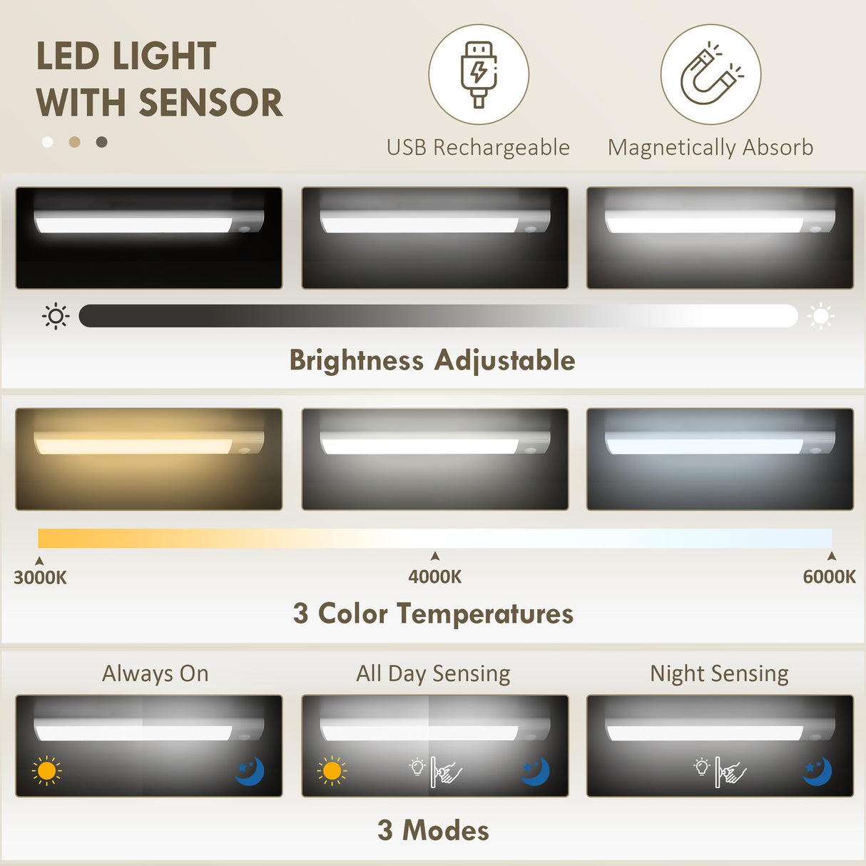 HOMCOM 71" Kitchen Pantry Cabinet with LED Motion Sensor Light, Tall Storage Cabinet with 6 Door Shelves, Drawer & Adjustable Shelves, for Living & Dining Room, Black HOMCOM