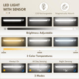 HOMCOM 71" Kitchen Pantry Cabinet with LED Motion Sensor Light, Tall Storage Cabinet with 6 Door Shelves, Drawer & Adjustable Shelves, for Living & Dining Room, Black HOMCOM