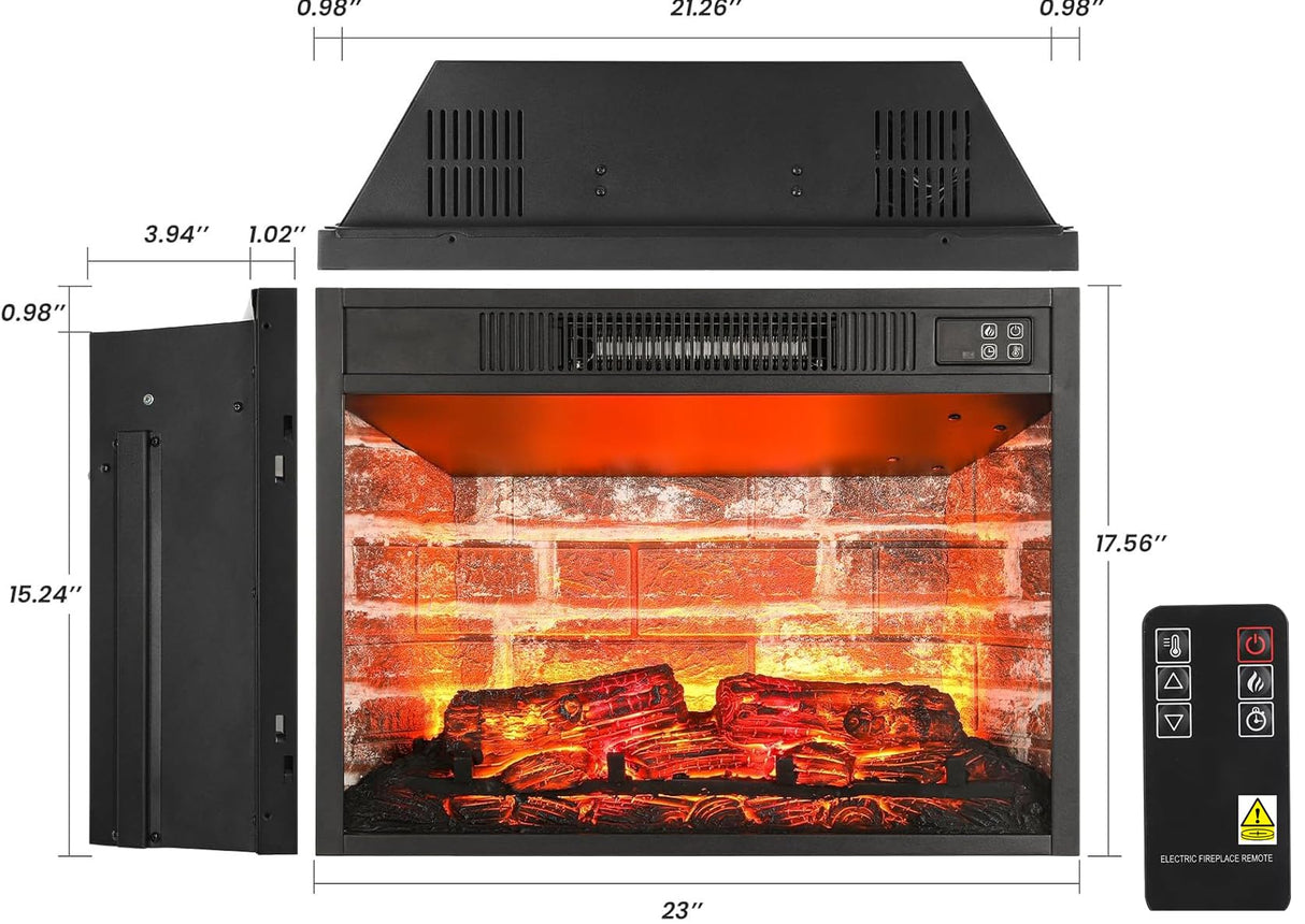 Naice 70" Electric Fireplace with Mantel and Cabinets, Fireplace TV Stand for Living Room Bedroom, Stacked Stone Surround and Remote Control 3D Realistic Flame Naice