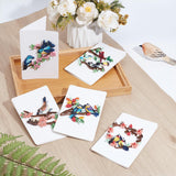 WEBEEDY 20 Sets Paper Quilling Kit for Adults Beginner DIY 5 Styles Bird Love Greeting Card Making kit with Instruction Handmade Bird Flower Quilling Card for Love,Valentine's Day,Wedding,Christmas WEBEEDY