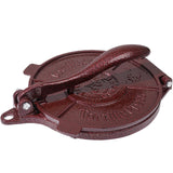 Vivicreate Cast Iron Tortilla Press 8 Inch, Tortilla Maker, Quesadilla Maker, Non-slip Design (Brown flower) vivicreate