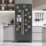 Sitsink Dragon Diamond Painting Magnets - 16 Pcs Small Diamond Art Kits for Adults Refrigerator Stickers, Fantasy Animal Dragon DIY Crafts Making Sitsink