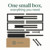 ZINUS ABEL 14 Inch Platform Bed Frame, Steel Slat Support, Easy Assembly, No Box Spring Needed, Eco Friendly WonderBox(TM) Packaging, Black, Full ZINUS