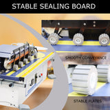 HayWHNKN Edge Bander Banding Machine Woodworking Edge Bander Banding Machine Double-side Gluing Wood Edge Banding Trimming Machine Automatic Tape Breaking 110V HayWHNKN