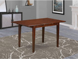 East West Furniture Picasso Modern Kitchen Rectangle Dining Table Top with Butterfly Leaf, 32x60 Inch, Mahogany East West Furniture