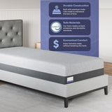 Celestial Sleep Gel Memory Foam Mattress in a Box, Made in The USA, CertiPUR-US Bed, 10 inch Medium - Twin Celestial Sleep