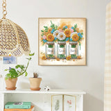 Faith, Love, Hope Diamond Painting Kits for Adult, Inspirational 5D Diamond Art Kits for Beginners, DIY Spring Flower Floral Special Shaped Drill Diamond Dots Gem Paint Art Craft, Home Decor 12x12In wavaiov