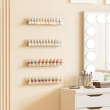 upsimples 6 Pack Clear Acrylic Shelves, 12" Nursery Bookshelves for Wall, Floating Bookshelf for Kids Baby, Vinyl Display, Record Holder, Magazine Rack, Picture Ledge Shelf upsimples