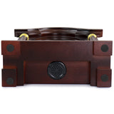 Bedford Clock Collection Redwood Mantel Clock with Chimes Bedford Clock Collection