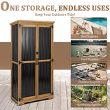 Outdoor Storage Cabinet Waterproof with Shelves, Outside Cabinets Weatherproof, Patio Backyard Pool Garden Garage Storage Cabinet Storage Shed Tool Organizer PetsCosset