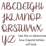 2.5 Inch Tall Custom Word Scroll Script Cursive Font Affection, Choose Wood Material for Names, Unfinished Initials Craft, Kid's Room Sign, Wall Plaque (2.5") NEXTCraft