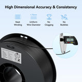 Creality 2kg Black & White PLA 1.75mm Filament Bundle for 3D Printing with No-Tangling Strong Bonding and Overhang Performance, Accuracy +/- 0.02mm Creality