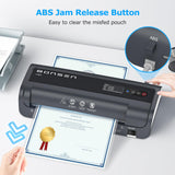 BONSEN A4 Laminator Machine, 9.33-Inch Thermal Laminator with Never Jam Technology, 100 Laminating Sheets, Laminates Photos Cards Documents, 4-in-1 Personal Laminators for Teachers Home Office School BONSEN