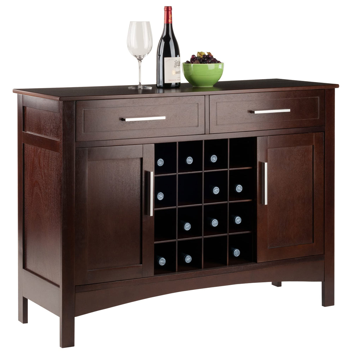 Winsome Gordon Cabinet Buffet, Walnut Winsome